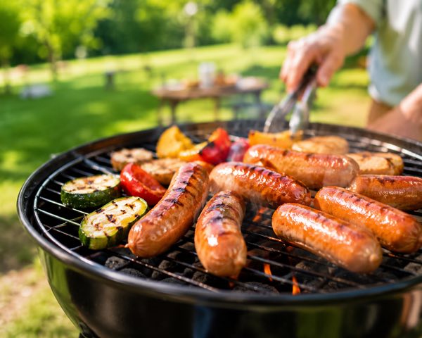 BBQを楽しむ庭のイメージ