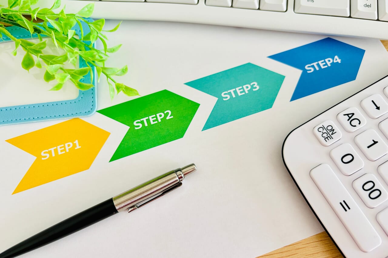 4ステップのワークフロー