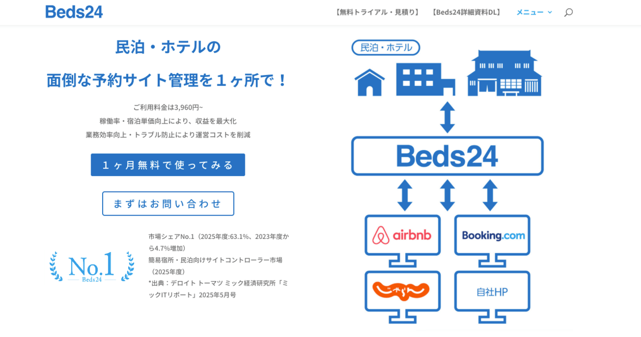 Beds24トップページ