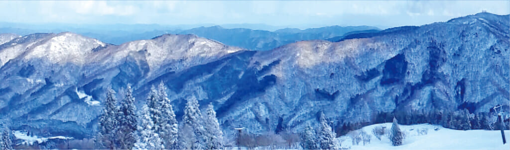 恐羅漢スノーパーク周辺の雪山(広島県安芸太田町)
